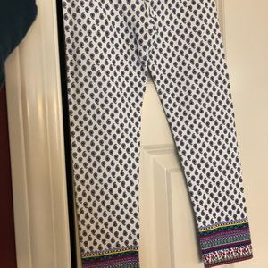 Toddler girls 2 pair leggings and a blouse shirt